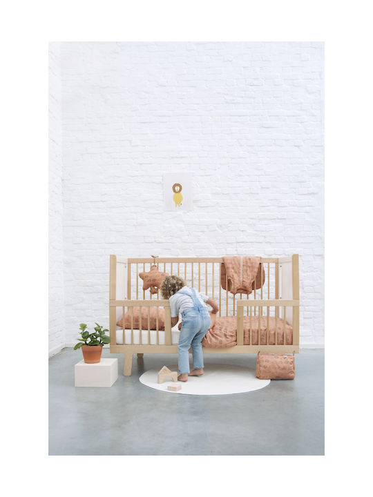 Trixie Set Copertă de Pătuț cu Față de Pernă Silly Sloth Portocaliu 100x140cm.