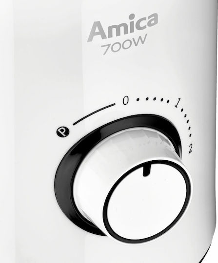 Amica BTM3011 Μπλέντερ με Γυάλινη Κανάτα 1.5 lt 700W Λευκό