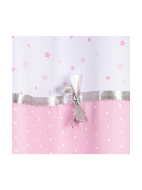 Atmosphera Kinder Vorhang Princess Bow mit Haken Rosa 126994A 140x260cm