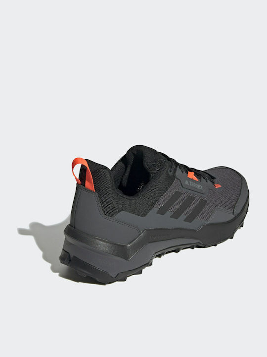 adidas Terrex Ax4 Primegreen Hiking Men's Shoes Grey Six Solar Red Carbon