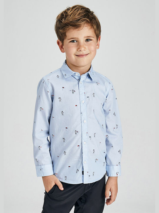 Mayoral Kids Shirt Light Blue