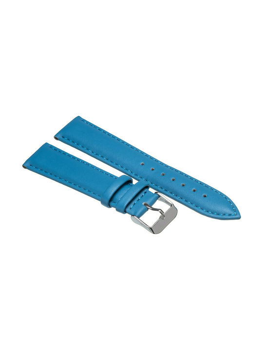 Tzevelion ART660 Leather Strap Light Blue 20mm