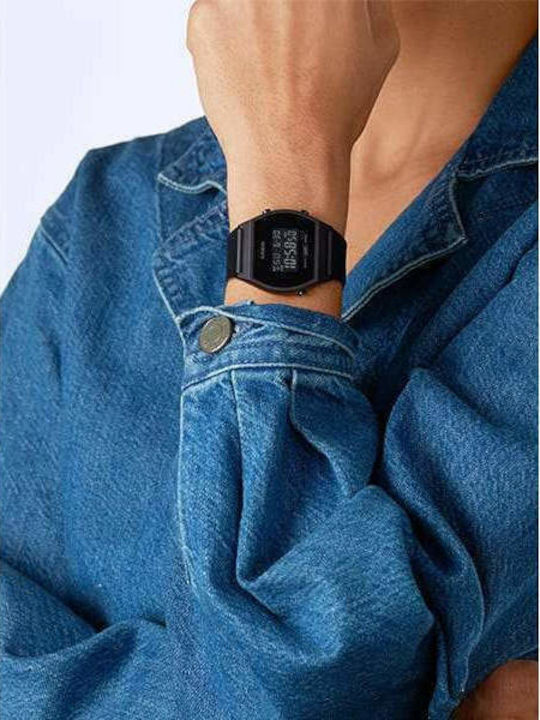 Casio Digital Women's Watch with Black Rubber Strap