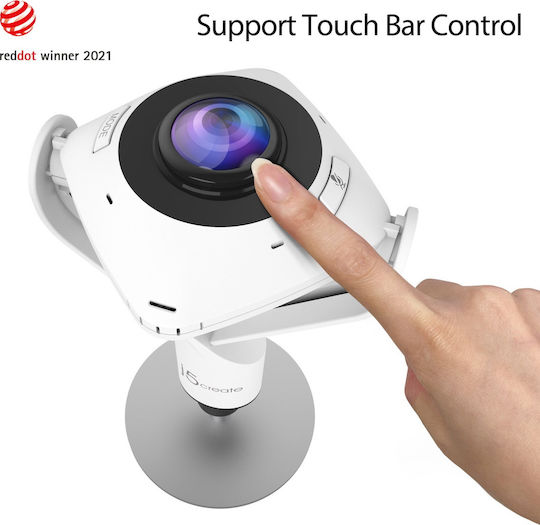 J5 Create JVCU360 Web Camera Full HD 1080p Λευκή