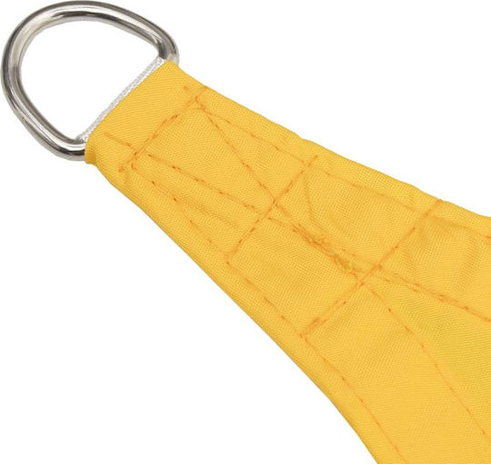 vidaXL Rectangular Shade Sail Yellow with PU Coating 3x5m Rectangle made of Oxford fabric