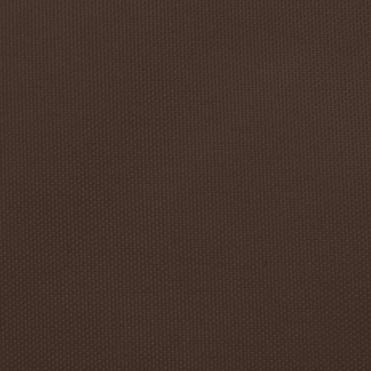 vidaXL Dreieck Sonnensegel Braun Mit Hoop & mit PU-Beschichtung 5x7m hergestellt aus Oxford-Gewebe