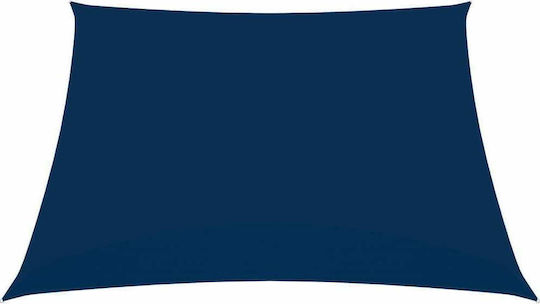 vidaXL Platz Sonnensegel Blau Mit Hoop & mit PU-Beschichtung 2.5x2.5m Quadratisch, aus Oxford-Gewebe