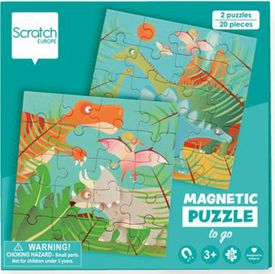 Детски Пъзел Динозаври За 3+ Години 40 Части Scratch Europe