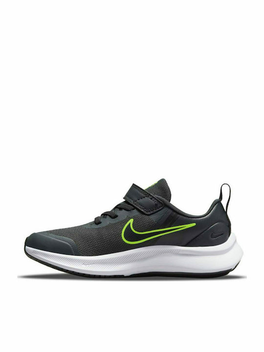 Star Runner Star Runner 3 Kids Sports Shoes Running with Hoop & Loop Closure Dk Smoke Grey / Black
