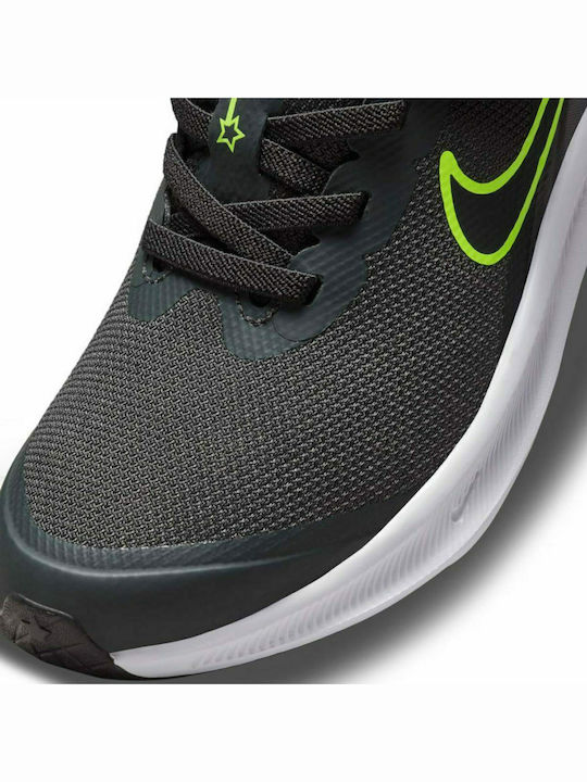 Star Runner Star Runner 3 Kids Sports Shoes Running with Hoop & Loop Closure Dk Smoke Grey / Black