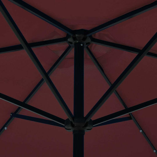 Umbrelă Rotundă Metalică Burgundă Φ3m