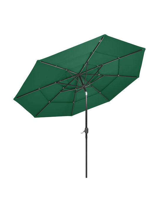 Garten- und Terrassen-Sonnenschirm Rundschreiben Aluminium Grüne Φ3m