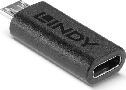 Lindy Μετατροπέας micro USB male σε USB-C female (41903)