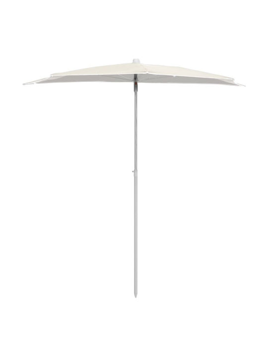 Umbrelă Rotundă Metalică Culoarea Nisipului Φ1.8xÎnălțime1.95m
