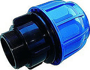 1 102 0757 Hose Fitting Threaded with Male Thread 75x63.5x75mm