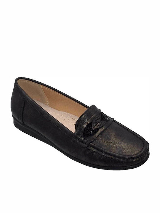 Blondie Women's Moccasins in Black Color