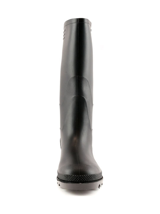 Love4shoes Love4shoes 0001 Non-Slip Work Wellies Knee Black
