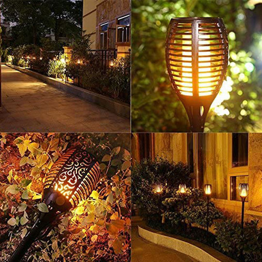 Spiked Solar Light Torch 9W with Photocell