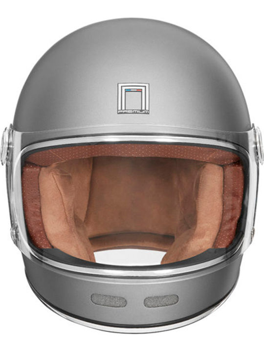 Nox Revenge Titanium Matt Motorradhelm Volles Gesicht NOX000KRA03