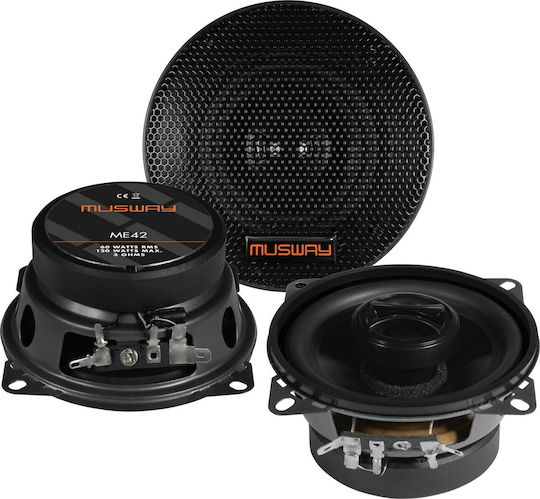 Musway ΜΕ42 Σετ Ηχεία Αυτοκινήτου Ομοαξονικά 4" με 60W RMS (2 Δρόμων)