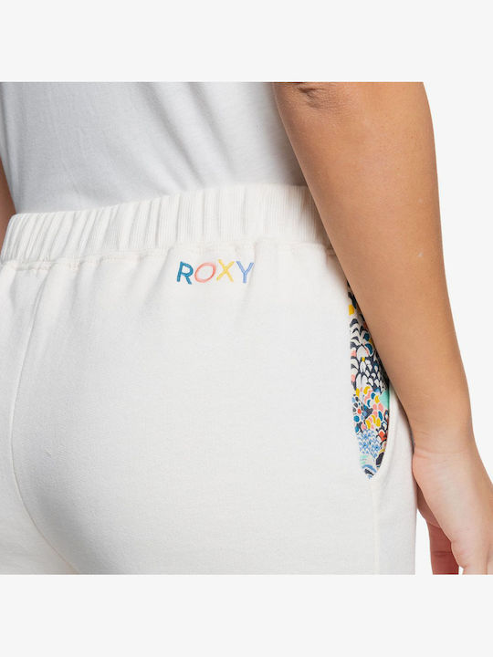 Marine Bloom Sweatpants Jogger White