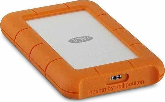 Lacie Rugged USB-C Bulk USB 3.1 / USB-C Εξωτερικός HDD 4TB 3.5" Πορτοκαλί