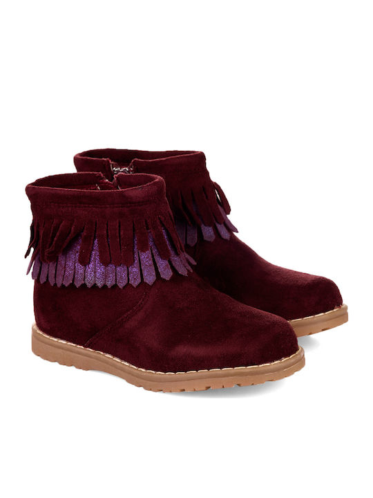 Touiti Kids Boots with Zipper Burgundy