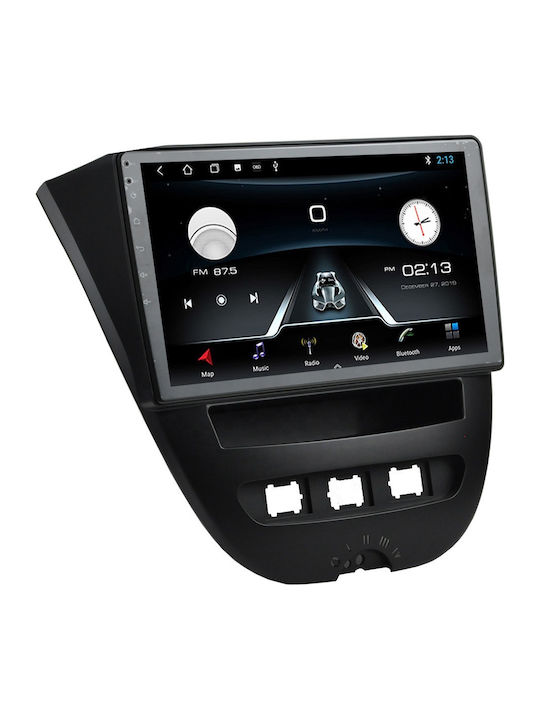 Auto-Audiosystem für Peugeot 107 2005-2014 (Bluetooth/USB/AUX/WiFi/GPS/Apple-Carplay/Android-Auto) mit Touchscreen 10"