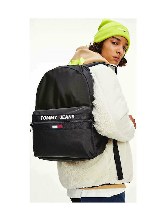 Tommy Hilfiger Tjm Essential Ανδρικό Υφασμάτινο Σακίδιο Πλάτης Μαύρο