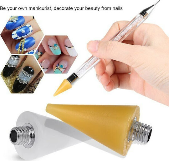 Pick Up Pen White Εργαλεία Διακόσμησης για Νύχια