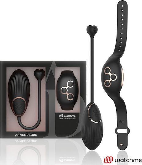 Dream Love Anne's Desire Egg Wirless Watchme Mini Δονητής Egg με Απομακρυσμένο Έλεγχο 7.5cm Black/Gold
