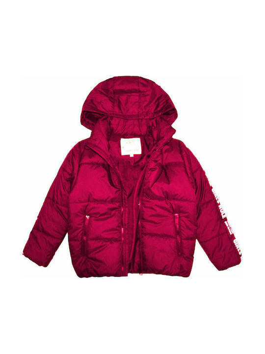 Energiers Kids Quilted Jacket Short Fuchsia