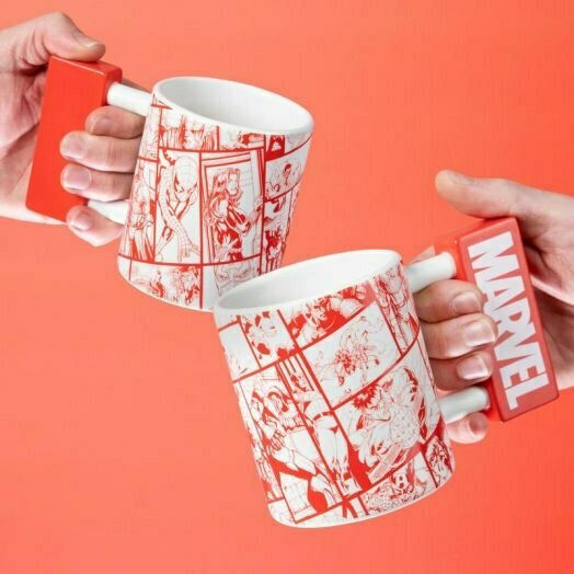 Paladone Marvel Logo Mug Ceramic White 450ml