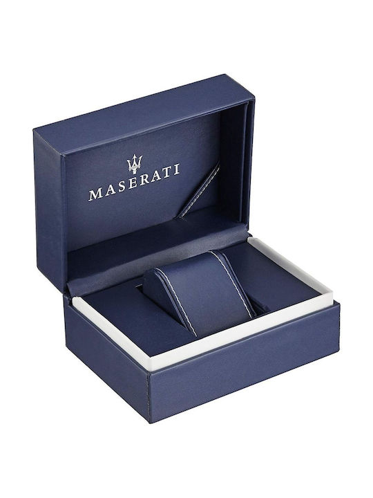 Maserati Watch Chronograph Battery with Black Metal Bracelet