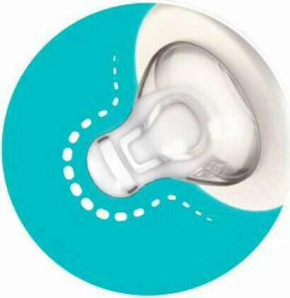Chicco Glass Baby Bottle Well Being Anti-Colic with Silicone Nipple for 0+, 0+ m, months Light Blue Circles - Ciel 240ml