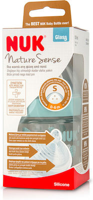 Nuk Glasflasche Nature Sense Gegen Koliken mit Silikonsauger für 0-6 Monate Green Prospekte 120ml 1Stück 10.747.090