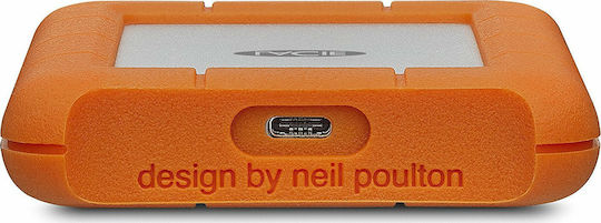 Lacie Rugged USB-C (Bulk) USB 3.1 Външен HDD 1000ГБ 3.5" Оранжев