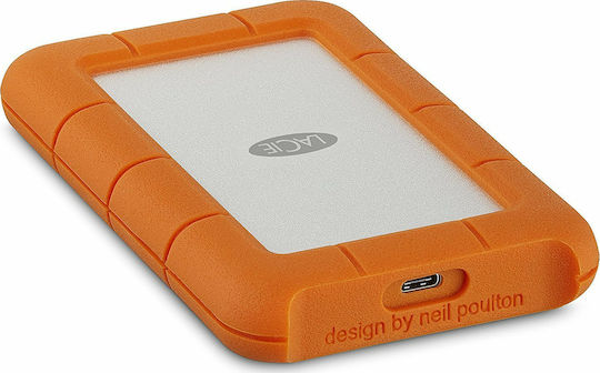 Lacie Rugged USB-C (Bulk) USB 3.1 Външен HDD 1000ГБ 3.5" Оранжев