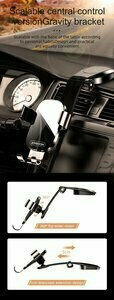 Joyroom Mobile Phone Holder Car JR-ZS198 with Adjustable Hooks Black