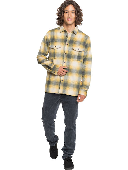 Fierce Volcano Long-sleeved Shirt Checked Honey Young