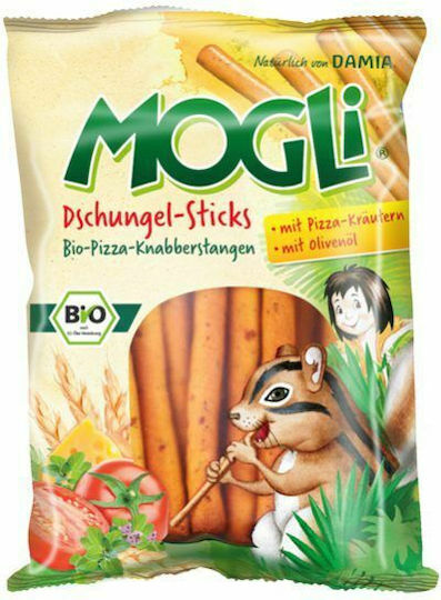 MOGLi Erdnussflips Pizza Sticks mit Käse und Olivenöl mit Geschmack Käse 75gr