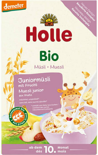 Holle Junior Μούσλι με Γεύση Φρούτων Χωρίς Ζάχαρη 250gr για 10+ μηνών