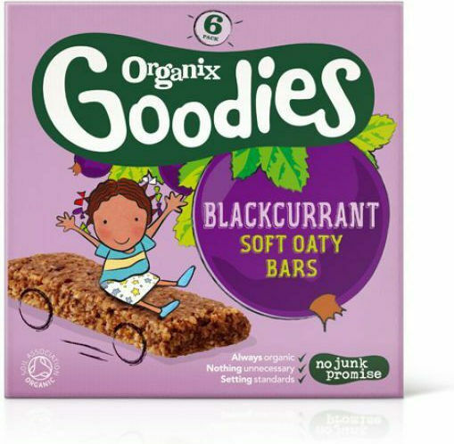 Organix Bar Soft Oaty Bars with Flavor Blackcurrant Sugar Free 180gr for 12+ months