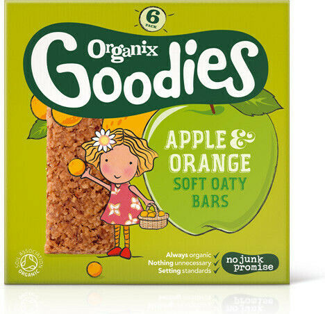 Organix Bar Soft Oaty Bars with Flavor Apple-Turkey Sugar Free 180gr for 12+ months