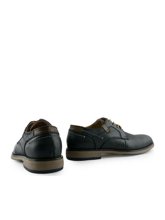 Men's Leather Casual Shoes Blue