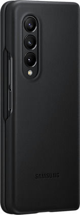 Samsung Leather Cover Back Cover Leather Black (Galaxy Z Fold 3)