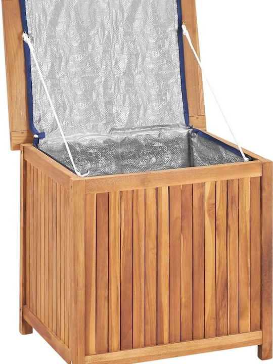 vidaXL Wooden Outdoor Storage Box Teak 60x50x58cm