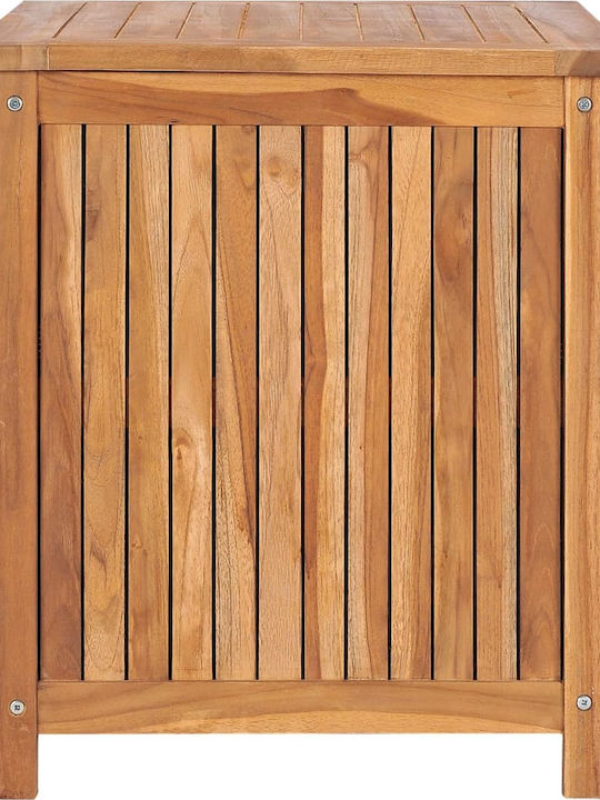 vidaXL Wooden Outdoor Storage Box Teak 60x50x58cm