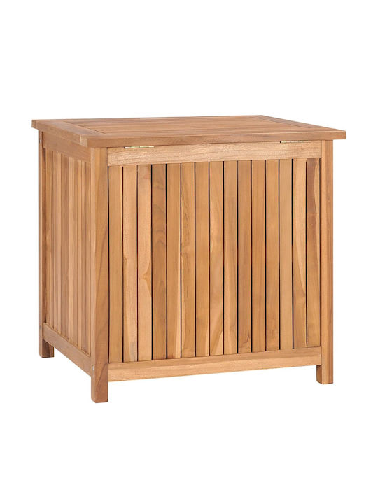 vidaXL Wooden Outdoor Storage Box Teak 60x50x58cm