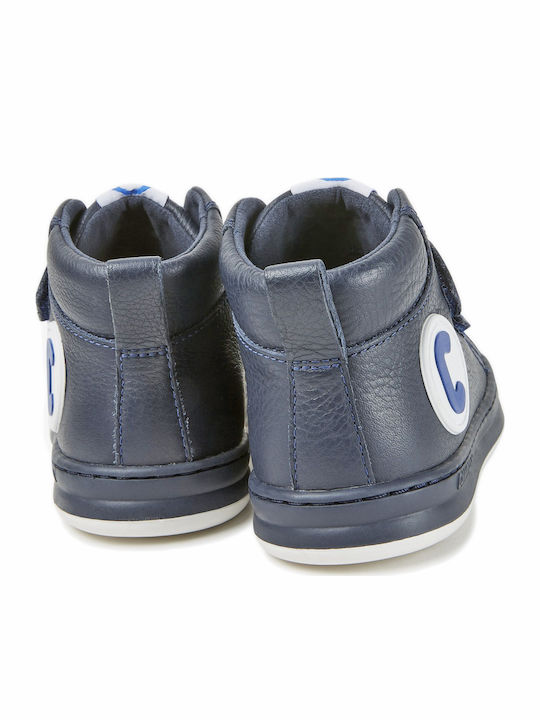 Runner Four Παιδικά Sneakers High Ανατομικά με Σκρατς Navy Μπλε